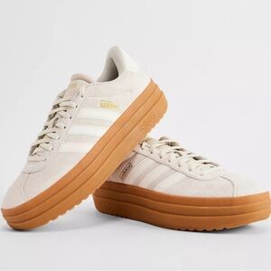 Adidas Sand VL Court Bold Platform Chunky Low Top Lace Up Trainers Sneakers 9.5
